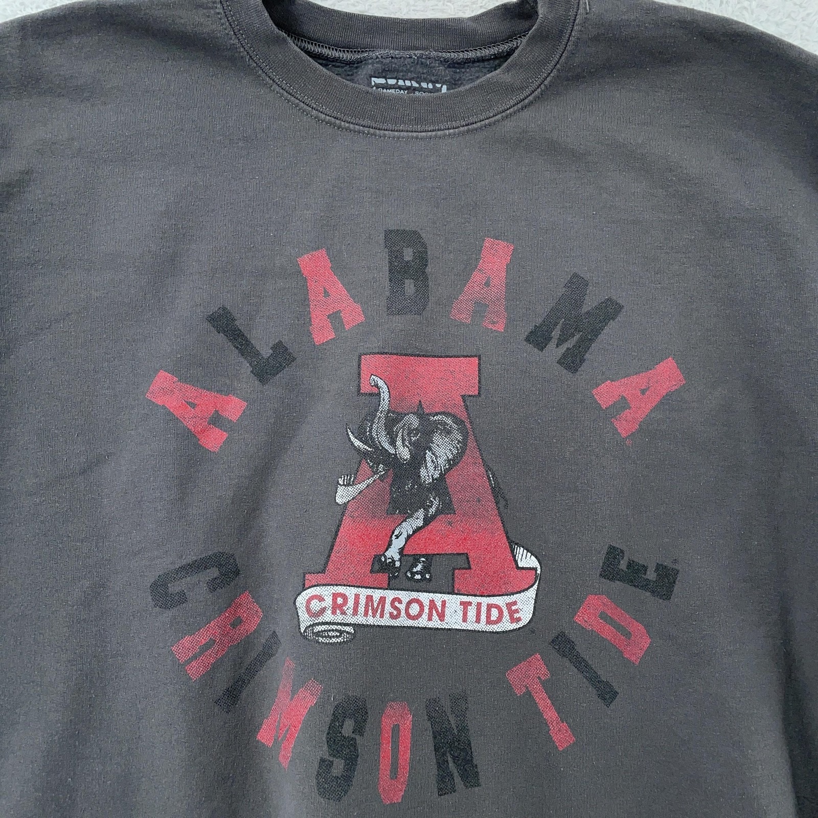 Alabama Crimson Tide Sweatshirt Mens Xl Gray Ncaa Football Crewneck Pullover